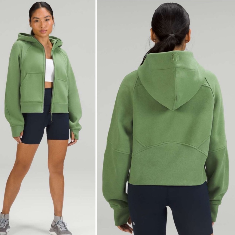 Lululemon Scuba Oversized Full Zip *Green Foilage Size XS/Small